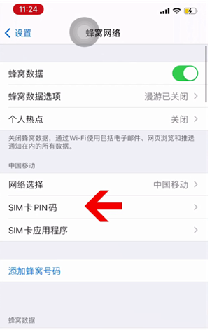 太平苹果14维修网分享如何给iPhone14的SIM卡设置密码 