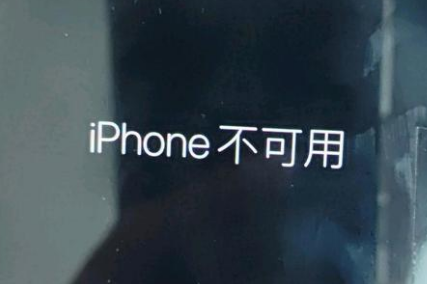 太平苹果服务网点分享锁屏界面显示“iPhone 不可用”如何解决 